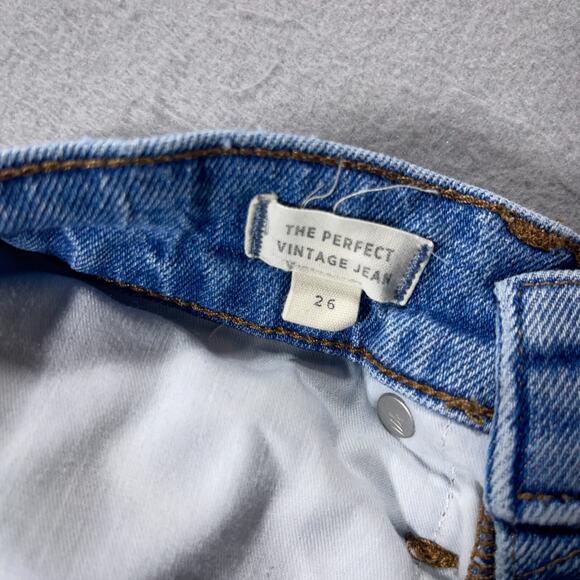 Madewell The Perfect Vintage Jean Women 26 Distressed Crop High Rise‎ Raw Hem - Picture 7 of 11